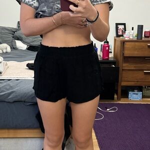 Black beach short cover up